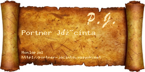 Portner Jácinta névjegykártya